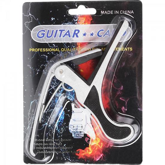 Braçadeira Capotraste com Grampo de Aço GUITAR CAPO Prata DEVISER por 0,00 à vista no boleto/pix ou parcele em até 1x sem juros. Compre na loja Mundomax!