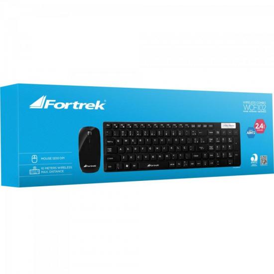 Combo Teclado + Mouse Wireless WCF-102 FORTREK por 103,90 à vista no boleto/pix ou parcele em até 4x sem juros. Compre na loja Mundomax!