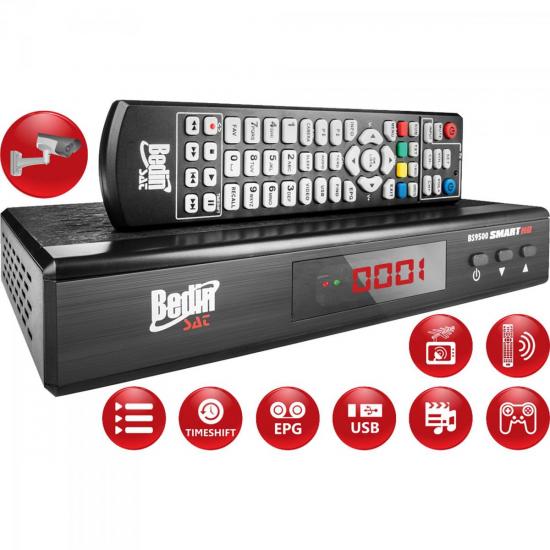Receptor Anadigi e HD Satélite e Conversor Integrado BS9500 PT BEDINSAT por 241,90 à vista no boleto/pix ou parcele em até 9x sem juros. Compre na loja Mundomax!