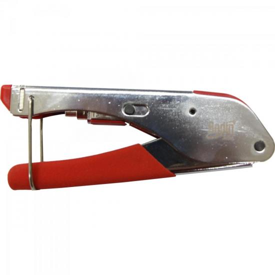 Alicate de Compressão RG59 e RG6 BA04 Vermelho BEDINSAT por 33,90 à vista no boleto/pix ou parcele em até 1x sem juros. Compre na loja Mundomax!