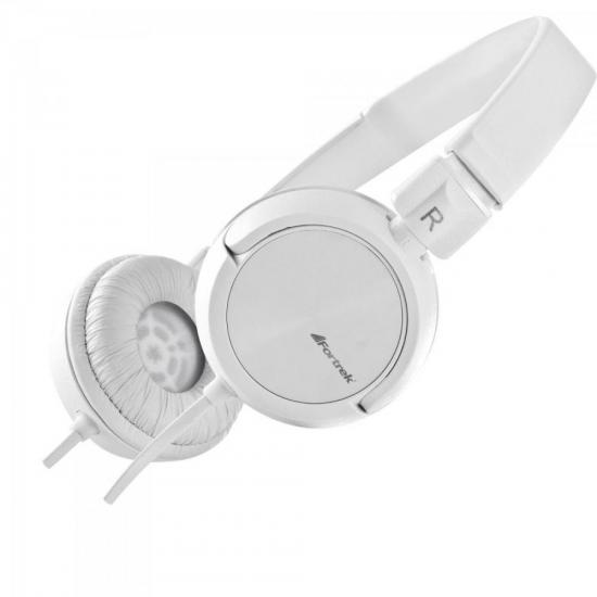 Fone de Ouvido HPF-501WT Branco FORTREK por 35,90 à vista no boleto/pix ou parcele em até 1x sem juros. Compre na loja Mundomax!