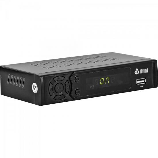Conversor Digital Terrestre ITV-200 Preto INFOKIT por 0,00 à vista no boleto/pix ou parcele em até 1x sem juros. Compre na loja Mundomax!