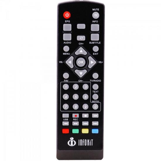 Conversor Digital Terrestre ITV-200 Preto INFOKIT por 0,00 à vista no boleto/pix ou parcele em até 1x sem juros. Compre na loja Mundomax!