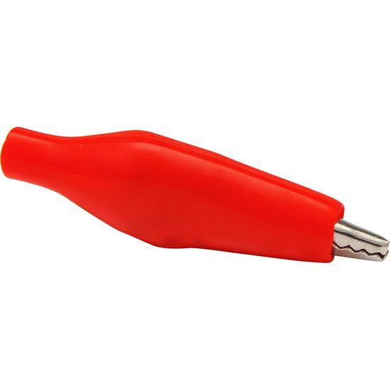 Garra de Jacaré 3,6cm 5A GRJC0005 Vermelha STORM (embalagem c/ 100 uni.) (61078)