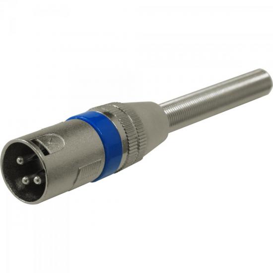 Conector Cannon Macho com Mola PGCN0016 Azul STORM 5 unidades por 22,00 à vista no boleto/pix ou parcele em até 1x sem juros. Compre na loja Mundomax!