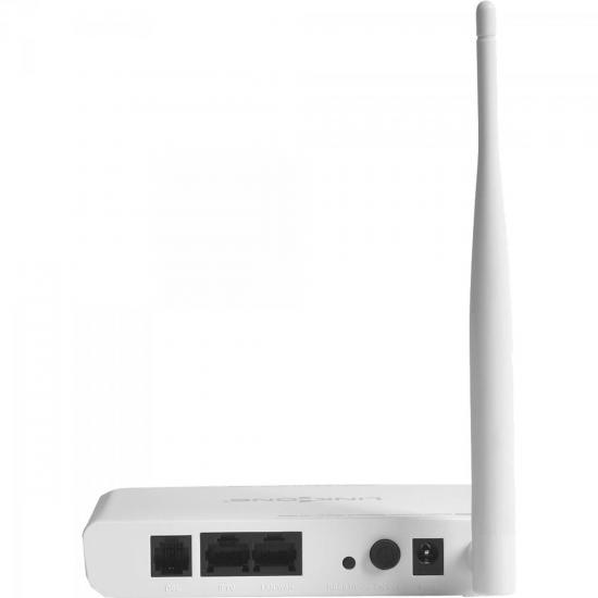Modem Roteador Wireless ADSL2+ 150Mbps L1-DW121 Branco LINK ONE por 149,99 à vista no boleto/pix ou parcele em até 5x sem juros. Compre na loja Mundomax!