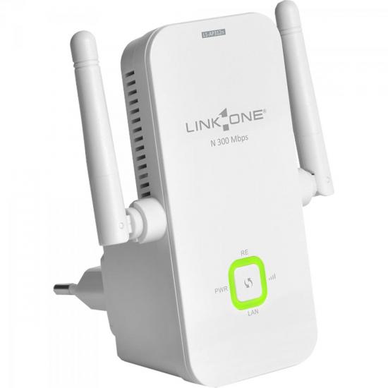 Ponto de Acesso Extensor Wireless 300Mbps L1-AP312N Branco LINK ONE por 0,00 à vista no boleto/pix ou parcele em até 1x sem juros. Compre na loja Mundomax!