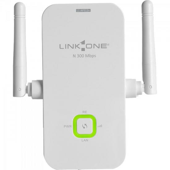 Ponto de Acesso Extensor Wireless 300Mbps L1-AP312N Branco LINK ONE por 0,00 à vista no boleto/pix ou parcele em até 1x sem juros. Compre na loja Mundomax!