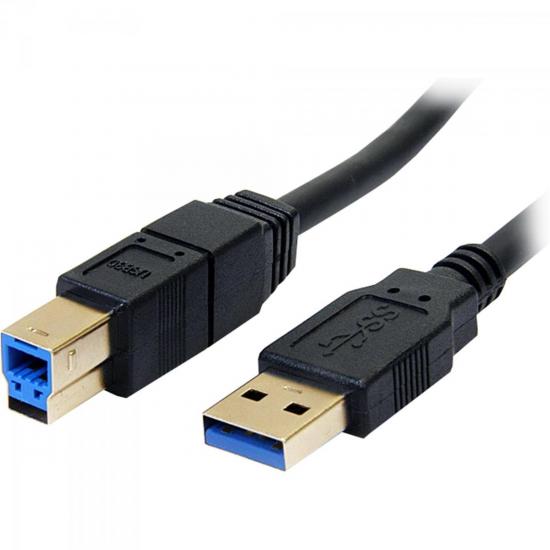 Cabo de Dados USB 3.0 A Macho x USB 3.0 B Macho 1,8m CBUS0013 Preto por 27,90 à vista no boleto/pix ou parcele em até 1x sem juros. Compre na loja Mundomax!