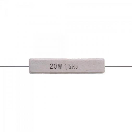 Resistor Fio Cerâmico 20W 15R RSTR0001 Branco STORM (61143)