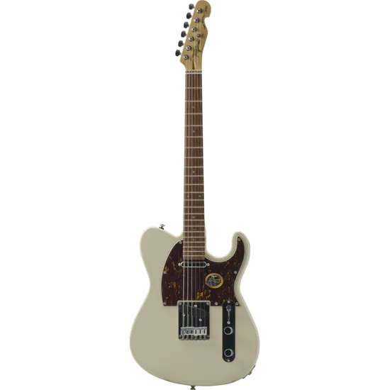 Guitarra TAGIMA Tele T-855 BRASIL Branco Vintage por 0,00 à vista no boleto/pix ou parcele em até 1x sem juros. Compre na loja Mundomax!