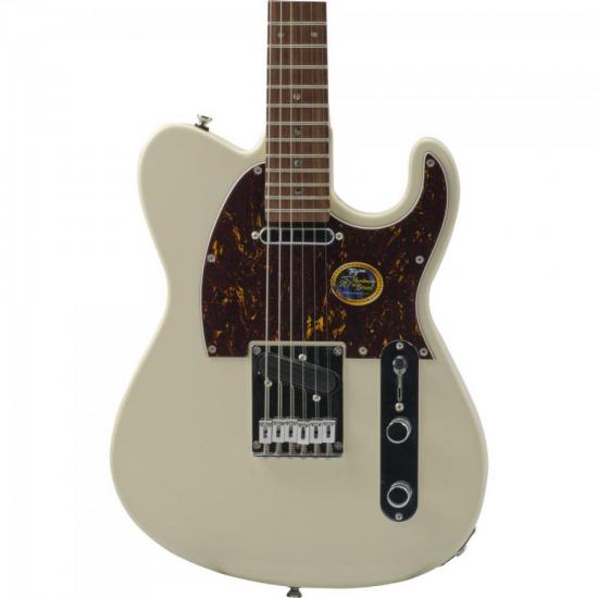 Guitarra TAGIMA Tele T-855 BRASIL Branco Vintage por 0,00 à vista no boleto/pix ou parcele em até 1x sem juros. Compre na loja Mundomax!