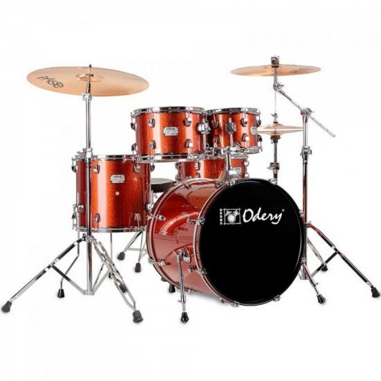 Bateria InRock IR100 Copper Sparkle ODERY por 0,00 à vista no boleto/pix ou parcele em até 1x sem juros. Compre na loja Mundomax!