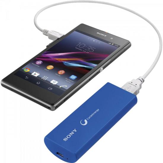Carregador Portátil USB 2800mAh CP-V3 Azul SONY por 0,00 à vista no boleto/pix ou parcele em até 1x sem juros. Compre na loja Mundomax!