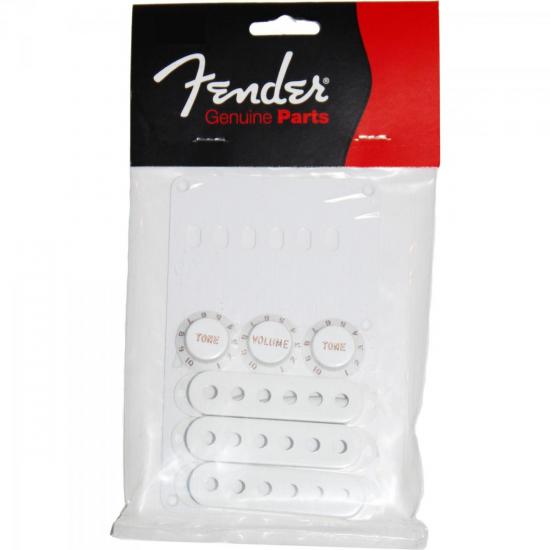 Kit de Acessórios para Guitarra VINTAGE-STYLE STRATOCASTER Branco FENDER por 0,00 à vista no boleto/pix ou parcele em até 1x sem juros. Compre na loja Mundomax!