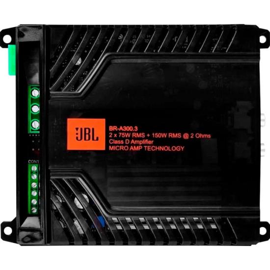 Módulo 300W 2 Ohms BR-A300.3 JBL por 0,00 à vista no boleto/pix ou parcele em até 1x sem juros. Compre na loja Mundomax!