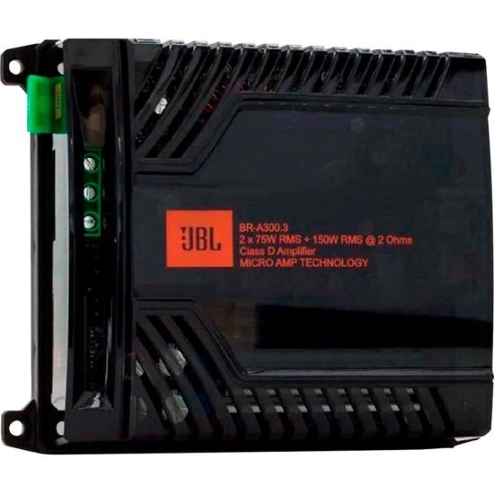 Módulo 300W 2 Ohms BR-A300.3 JBL por 0,00 à vista no boleto/pix ou parcele em até 1x sem juros. Compre na loja Mundomax!