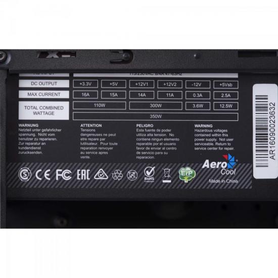 Gabinete Gamer com Fonte CORPORATE SERIES CS-1101 Preto AEROCOOL por 0,00 à vista no boleto/pix ou parcele em até 1x sem juros. Compre na loja Mundomax!