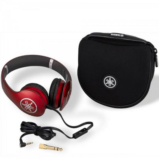 Fone de Ouvido Com Microfone Yamaha HPH-PRO300 Vermelho por 0,00 à vista no boleto/pix ou parcele em até 1x sem juros. Compre na loja Mundomax!