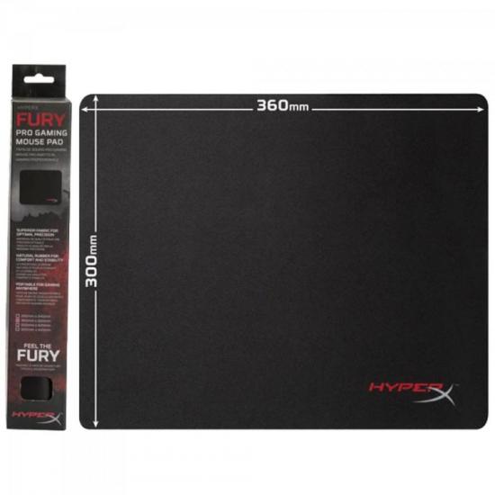 Mouse Pad Gamer Profissional HX-MPFP-M FURY Preto HYPERX - Mundomax