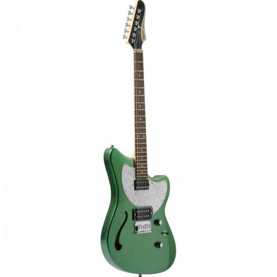 Guitarra TAGIMA Semi-Acústica JET BLUES Verde Metálico por 0,00 à vista no boleto/pix ou parcele em até 1x sem juros. Compre na loja Mundomax!