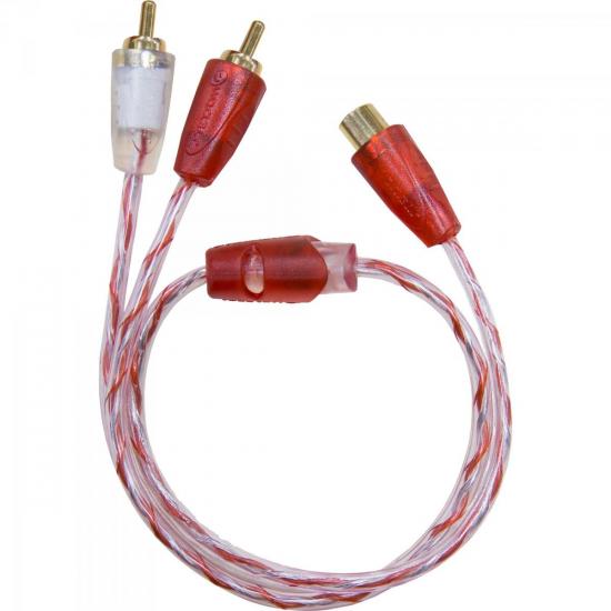 Cabo de Som Automotivo 2 RCA (M) x 1 RCA (F) 40cm BRONZE Cristal STETSOM por 0,00 à vista no boleto/pix ou parcele em até 1x sem juros. Compre na loja Mundomax!