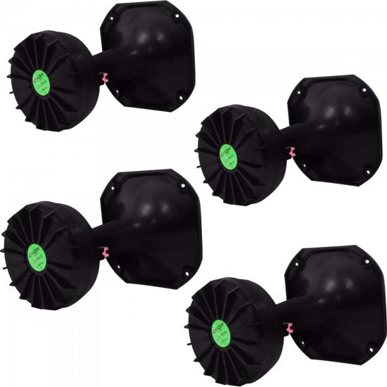 Kit Som Automotivo 120W RMS 8 Ohms 4 DRIVERS + 4 CORNETAS CURTAS ORION por 0,00 à vista no boleto/pix ou parcele em até 1x sem juros. Compre na loja Mundomax!