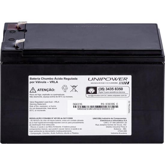 Bateria Estacionária Selada 12V 9Ah VRLA UP1290 Unipower por 165,00 à vista no boleto/pix ou parcele em até 6x sem juros. Compre na loja Mundomax!