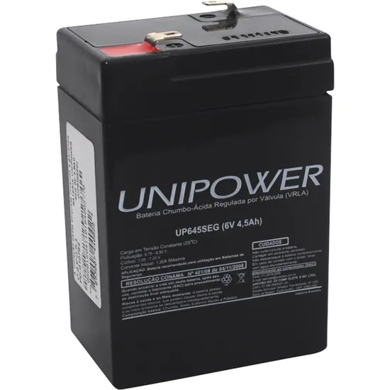 Bateria Selada 6V/4,5Ah UP645SEG UNIPOWER (61409)