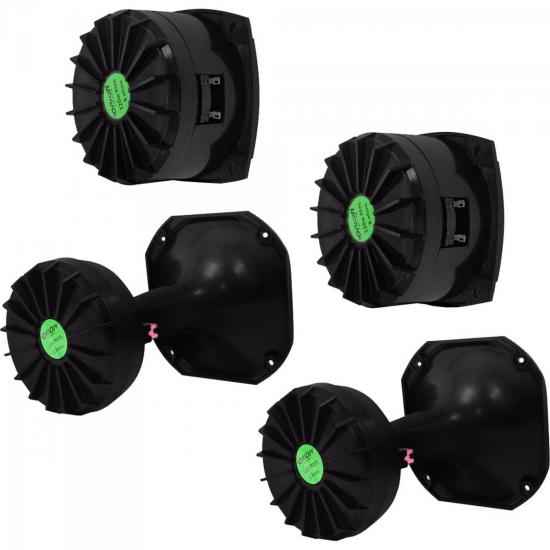 Kit Som Automotivo 120W RMS 8 Ohms 2 DRIVERS + 2 CORNETAS CURTA + 2 por 0,00 à vista no boleto/pix ou parcele em até 1x sem juros. Compre na loja Mundomax!