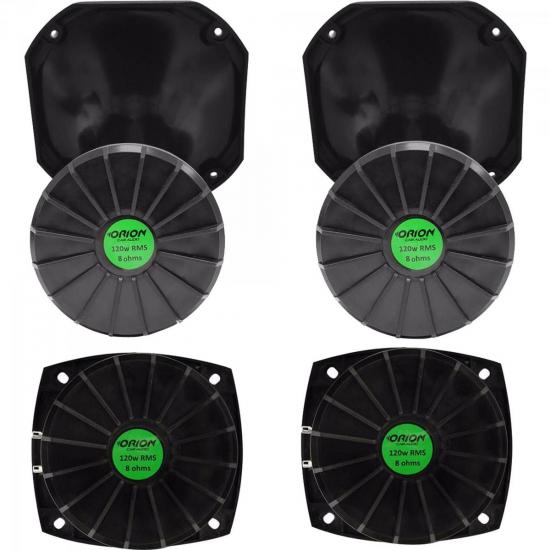 Kit Som Automotivo 120W RMS 8 Ohms 2 DRIVERS + 2 CORNETAS CURTA + 2 por 0,00 à vista no boleto/pix ou parcele em até 1x sem juros. Compre na loja Mundomax!