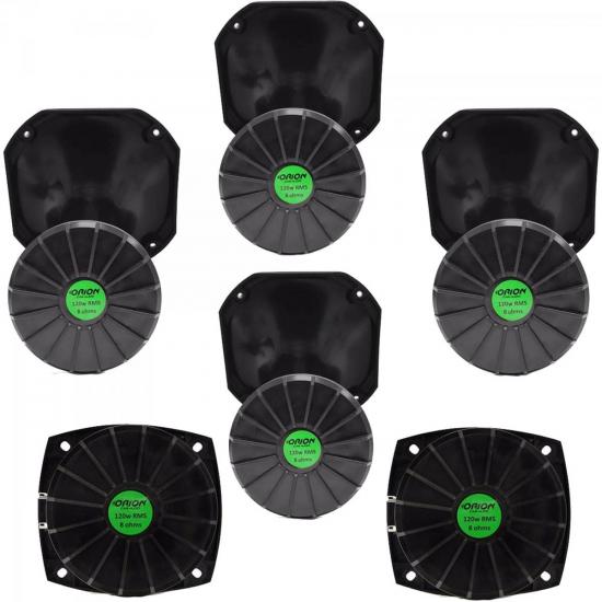 Kit Som Automotivo 120W RMS 8 Ohms 4 DRIVERS + 4 CORNETAS CURTAS + 2 por 0,00 à vista no boleto/pix ou parcele em até 1x sem juros. Compre na loja Mundomax!