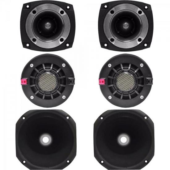 Kit Som Automotivo 120W RMS 8 Ohms 2 DRIVERS + 2 CORNETAS LONGAS + 2 por 0,00 à vista no boleto/pix ou parcele em até 1x sem juros. Compre na loja Mundomax!