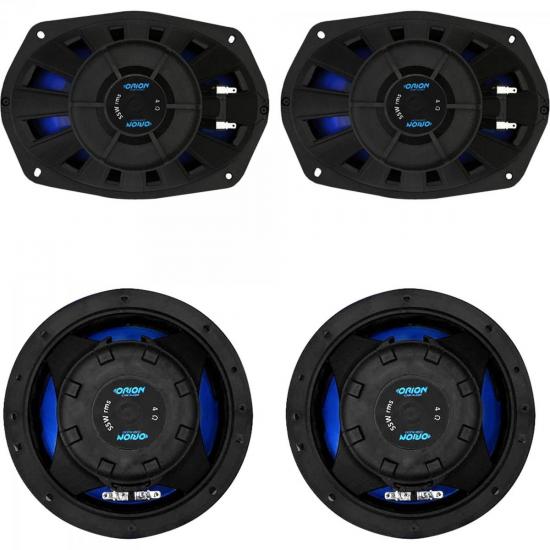 Kit Alto Falante Quadriaxial 6x9\" + 6\" 55W RMS 4 Ohms ORION por 0,00 à vista no boleto/pix ou parcele em até 1x sem juros. Compre na loja Mundomax!