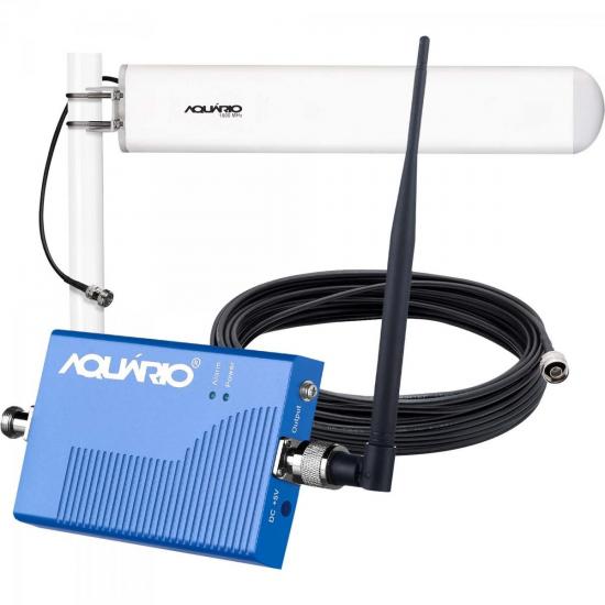 Kit Mini Repetidor Celular + Antena 1800MHz RP-1860 AQUÁRIO por 0,00 à vista no boleto/pix ou parcele em até 1x sem juros. Compre na loja Mundomax!