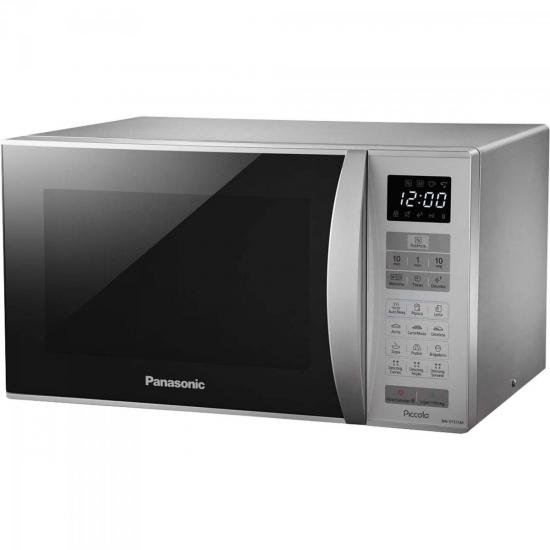 Micro-Ondas 25L 127V 800W NN-ST375MRUN Prata PANASONIC por 0,00 à vista no boleto/pix ou parcele em até 1x sem juros. Compre na loja Mundomax!