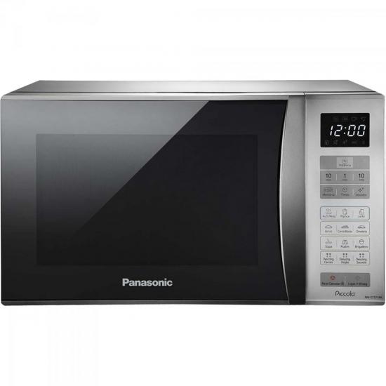 Micro-Ondas 25L 127V 800W NN-ST375MRUN Prata PANASONIC por 0,00 à vista no boleto/pix ou parcele em até 1x sem juros. Compre na loja Mundomax!