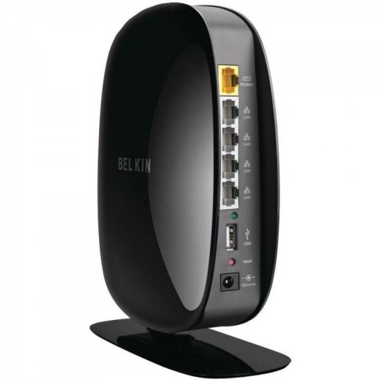 Roteador Wireless 300Mbps N600 Preto BELKIN por 0,00 à vista no boleto/pix ou parcele em até 1x sem juros. Compre na loja Mundomax!