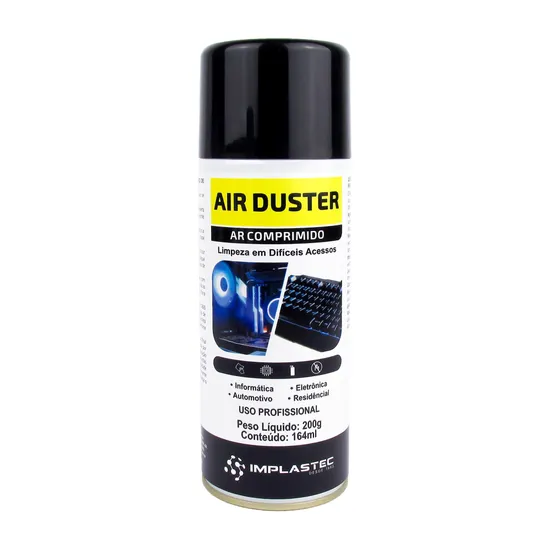 Ar Comprimido Implastec Air Duster 200g - Caixa Fechada (61482)