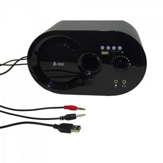 Caixa Multimídia 2.1 16W RMS com Bluetooth VC-G300BT Preta INFOKIT por 0,00 à vista no boleto/pix ou parcele em até 1x sem juros. Compre na loja Mundomax!