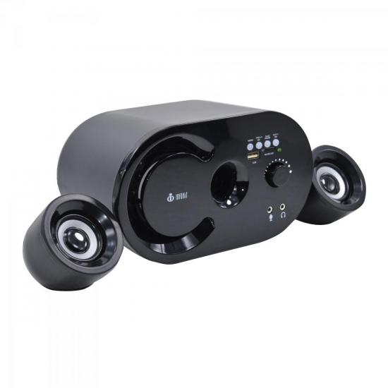 Caixa Multimídia 2.1 16W RMS com Bluetooth VC-G300BT Preta INFOKIT por 0,00 à vista no boleto/pix ou parcele em até 1x sem juros. Compre na loja Mundomax!