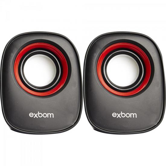 Caixa Multimídia 2.0 5W RMS CS-89 Preta/Vermelha EXBOM por 0,00 à vista no boleto/pix ou parcele em até 1x sem juros. Compre na loja Mundomax!