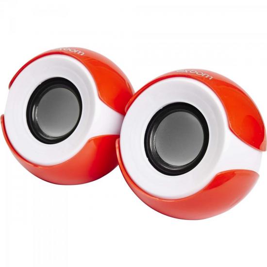 Caixa Multimídia 2.0 5W RMS CS-69 Vermelha/Branca EXBOM por 0,00 à vista no boleto/pix ou parcele em até 1x sem juros. Compre na loja Mundomax!