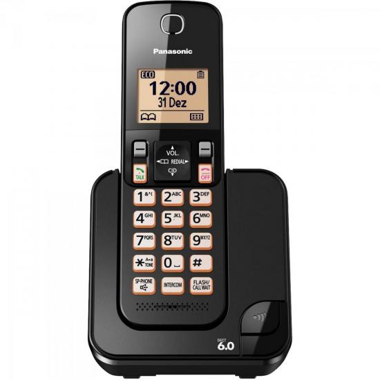 Telefone sem Fio com ID KX-TGC350LBB Preto Panasonic por 329,99 à vista no boleto/pix ou parcele em até 10x sem juros. Compre na loja Mundomax!