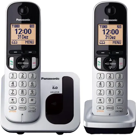 Telefone sem Fio com ID Base + Ramal KX-TGC212LB1 Cinza Panasonic por 441,99 à vista no boleto/pix ou parcele em até 10x sem juros. Compre na loja Mundomax!
