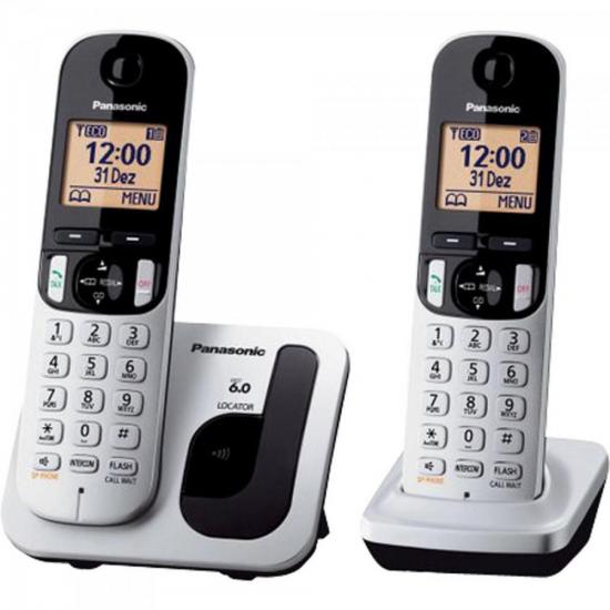 Telefone sem Fio com ID Base + Ramal KX-TGC212LB1 Cinza Panasonic por 441,99 à vista no boleto/pix ou parcele em até 10x sem juros. Compre na loja Mundomax!