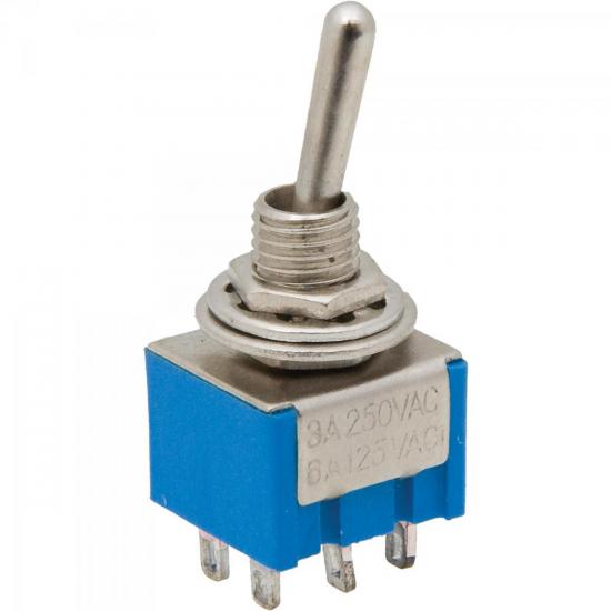 Chave Alavanca HH 6 Terminais ON/OFF/ON CHVS0024 Azul STORM por 0,00 à vista no boleto/pix ou parcele em até 1x sem juros. Compre na loja Mundomax!