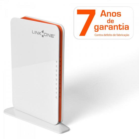 Roteador Wireless 1200Mbps AC1200 L1-RW1234AC Branco/Laranja LINK ONE por 0,00 à vista no boleto/pix ou parcele em até 1x sem juros. Compre na loja Mundomax!