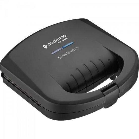 Sanduicheira Minigrill Top Meal 110V SAN610 Preta CADENCE por 0,00 à vista no boleto/pix ou parcele em até 1x sem juros. Compre na loja Mundomax!