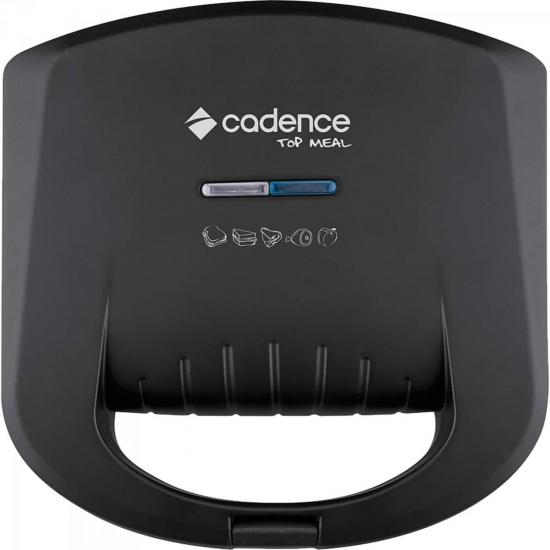 Sanduicheira Minigrill Top Meal 110V SAN610 Preta CADENCE por 0,00 à vista no boleto/pix ou parcele em até 1x sem juros. Compre na loja Mundomax!